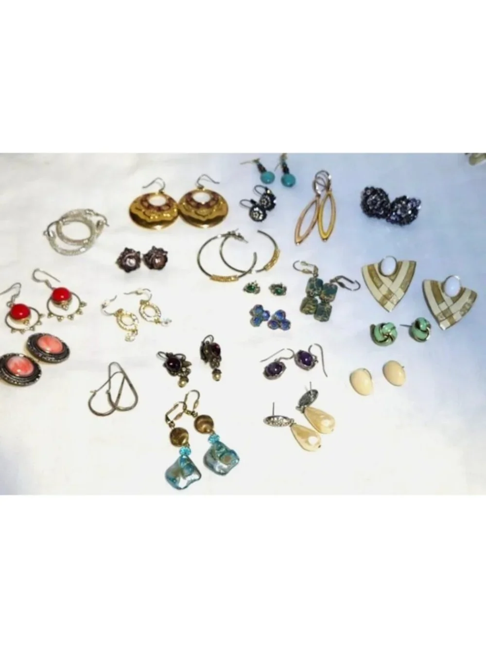 Vintage & Modern Pierced Earrings Lot - 21 Pairs Joan Rivers Kirks Folly TAT 925